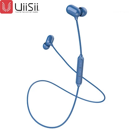 Синий UiiSii BT-119 AI умные наушники с голосовым управлением Bluetooth 5,0 IPX5 водонепроницаемые спортивные наушники-вкладыши для IOS и Android - Цвет: Синий