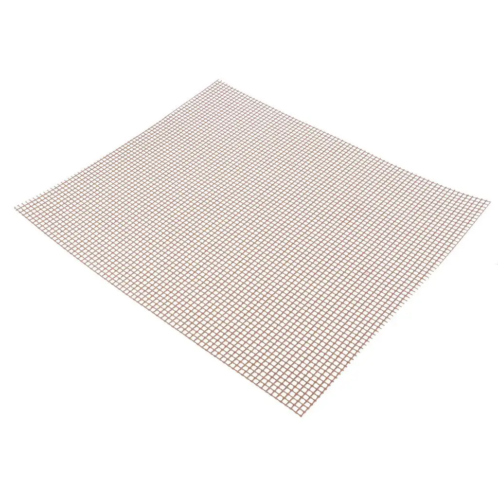 Fiberglass Non-stick BBQ Grill Mesh Net Barbecue Grilling Pad Replacement Mat 40x33cm For Outdoor Camping Picnic Cooking Tools