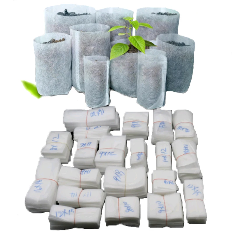 

Biodegradable Non-woven Seedling Plants Nursery Bags Raising Bag Garden Supply Flower Pots Vegetable Transplant Breeding Bag