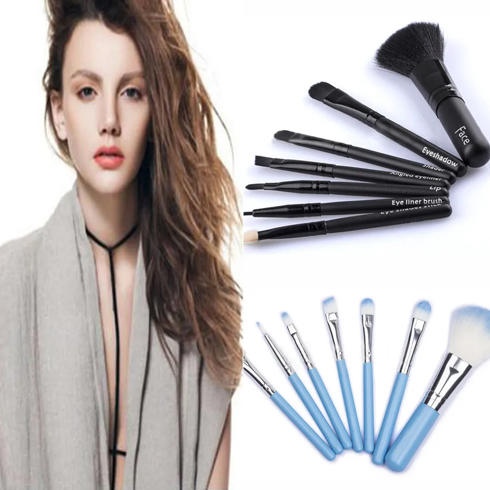 

7Pcs Makeup Brushes Set Powder Foundation Eyeshadow Eyeliner Lip Cosmetic Brush