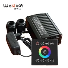 32 Вт RGBW волоконно-оптический светильник драйвер двигателя Комплект двойной порт волокно Optiq светильник источник для автомобиля звезда светильник