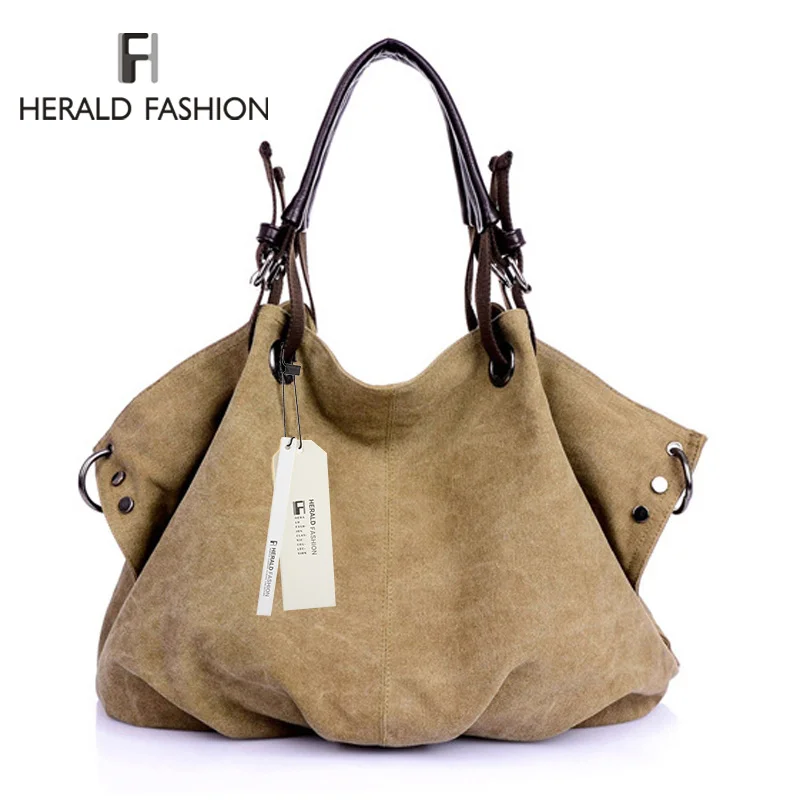High Quality Canvas Women Handbag Casual Large Capacity Hobos Bag Hot Sell Female Totes Bolsas Trapeze Ruched Solid Shoulder Bag