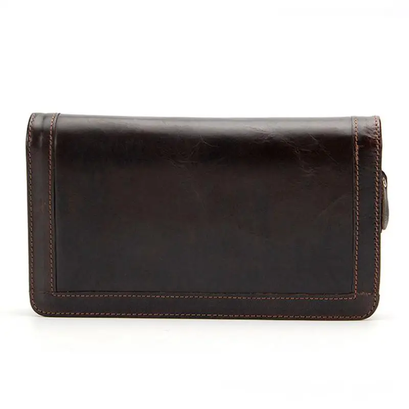 

Vintage Mens Wallets Leather Genuine Coin Zipper Slim Purse Credit Card Holder Male Clutch Bags Wallet Billetera Carteira Hombre