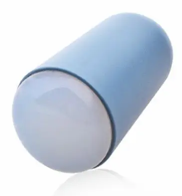 1 шт., матовая большая ручка, сделай сам, Силиконовая печать для дизайна ногтей, штамповка, переводной инструмент для маникюрного принтера, шаблоны для ногтей, штампы, 4 цвета - Цвет: Серый