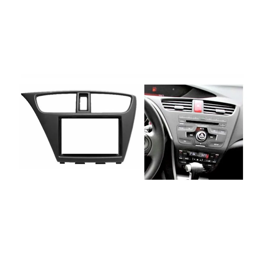 FASCIA FOR HONDA CIVIC 2006-2011 HATCH BACK FOR AFTERMARKET DOUBLE DIN STEREO