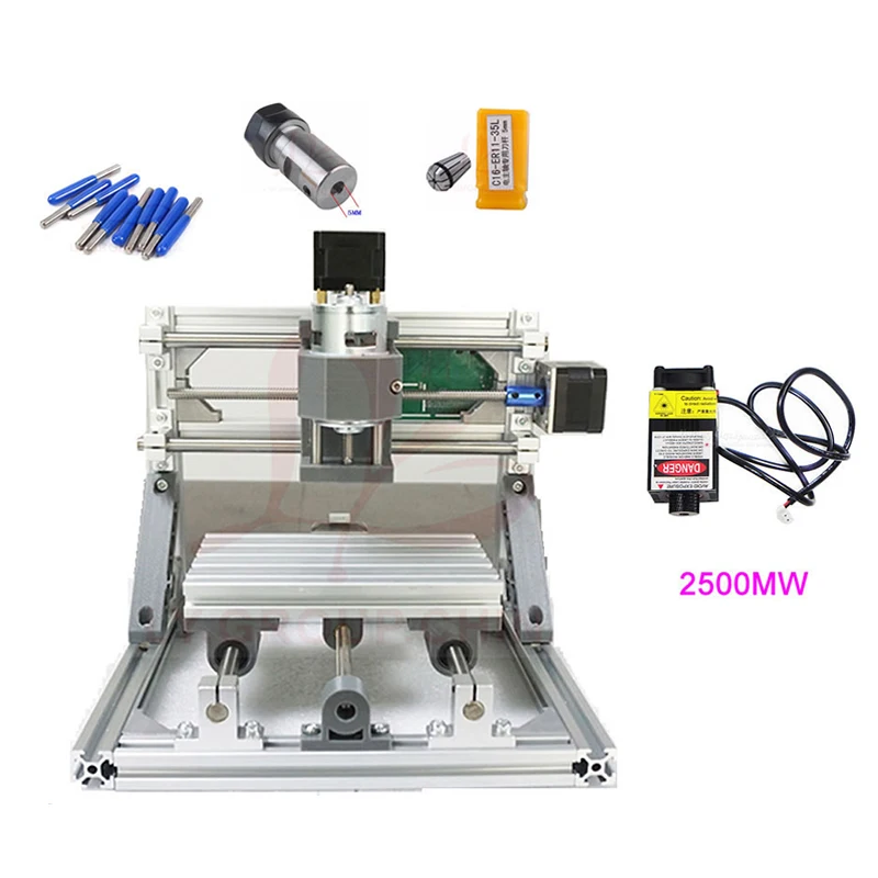 

Mini PCB Milling Machine CNC 1610 2500MW Laser Head 2 in 1 DIY CNC Machine