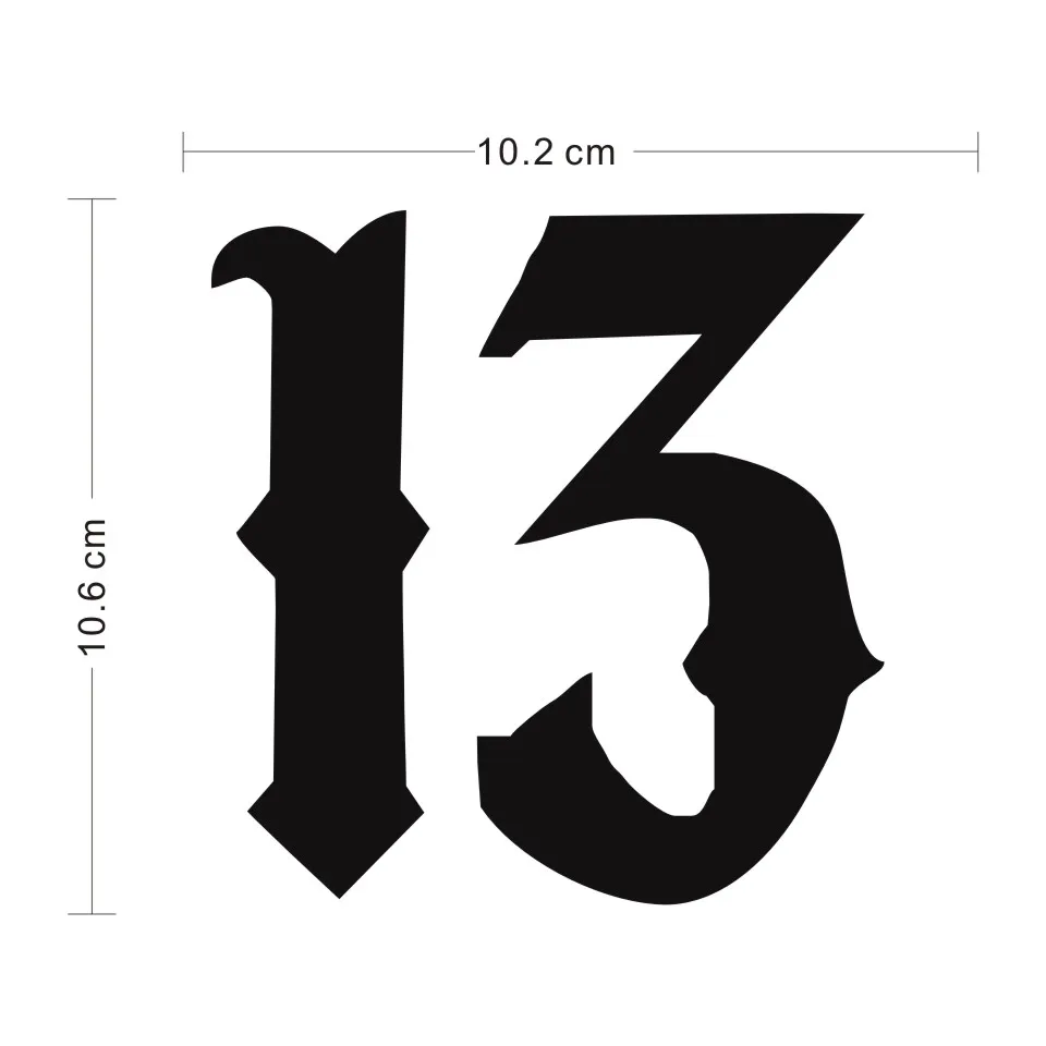 Cunymagos Art Font 13 Fashion Car Styling Decals Vinyl Car Body Stickers Accessories Wall Window Motorcycle Stickers 10.210 (2)