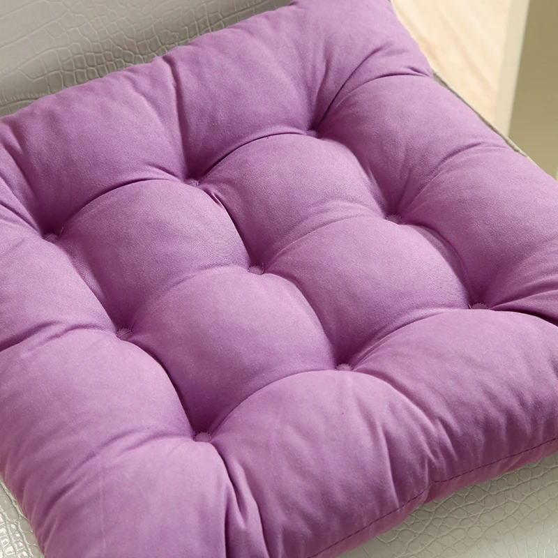 Одноцветная подушка для сиденья, домашняя декоративная подушка для стула, мягкая удобная подушка для садового кресла, многоразмерная напольная Подушка-коврик с татами