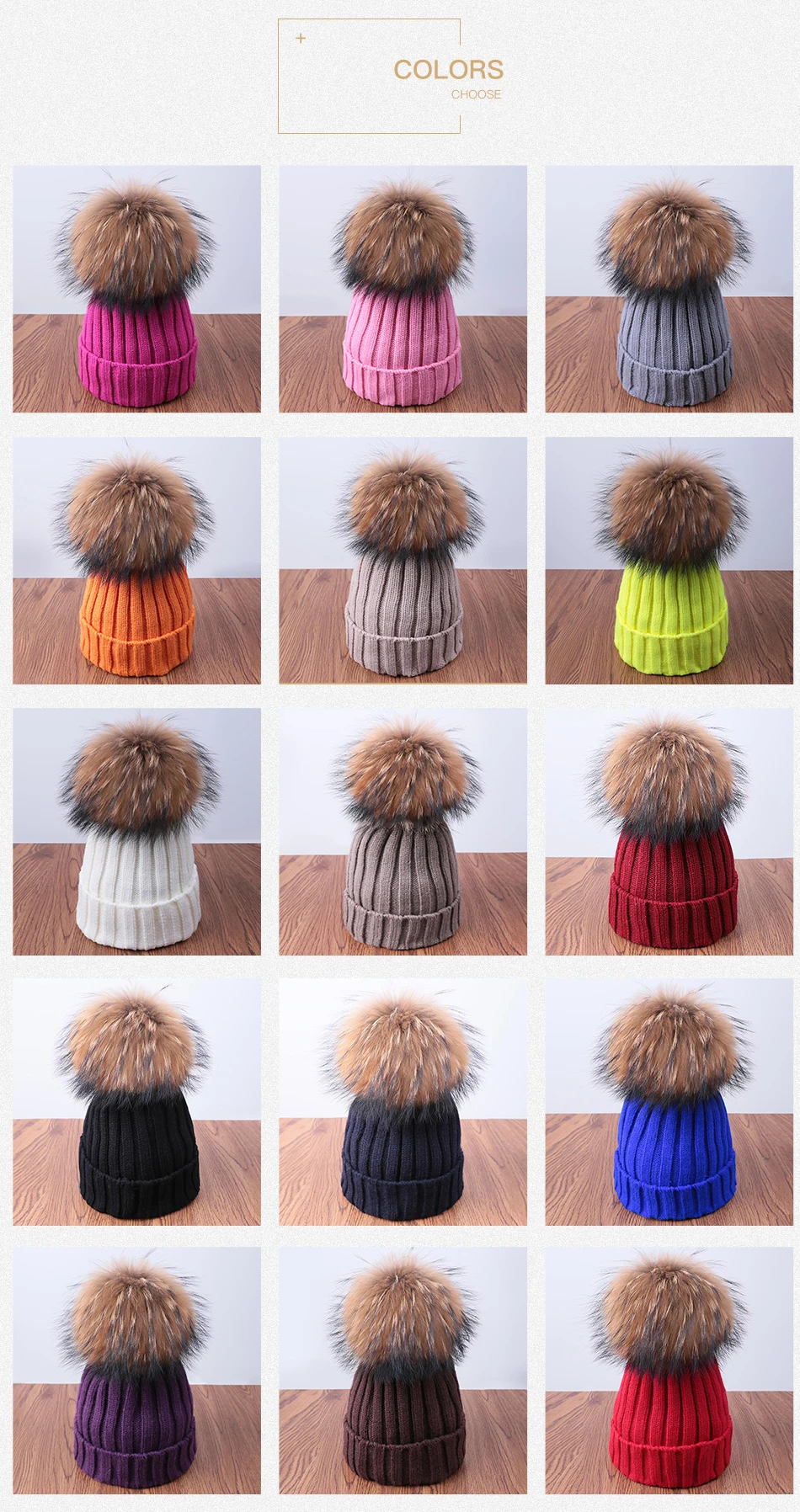 Классическая модная меховая шапка для женщин, однотонные вязаные зимние шапки с помпонами, женские шапочки, теплые эластичные шапочки для девочек