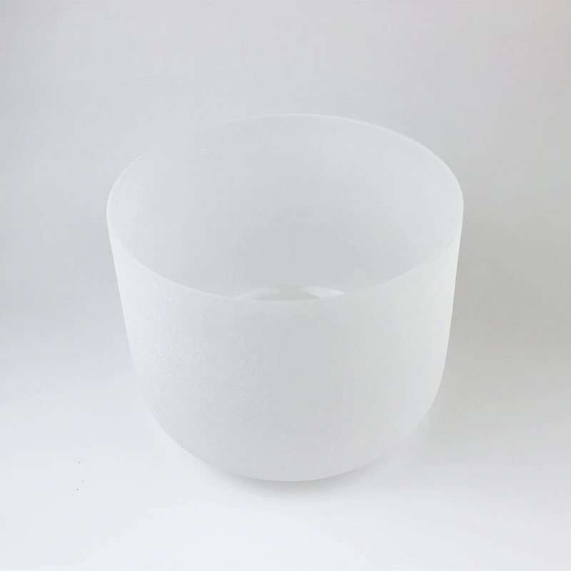 

HMCL 432hz 8" Note C/D/E/F/G/A/B Chakra Frosted Quartz Crystal Singing Bowl