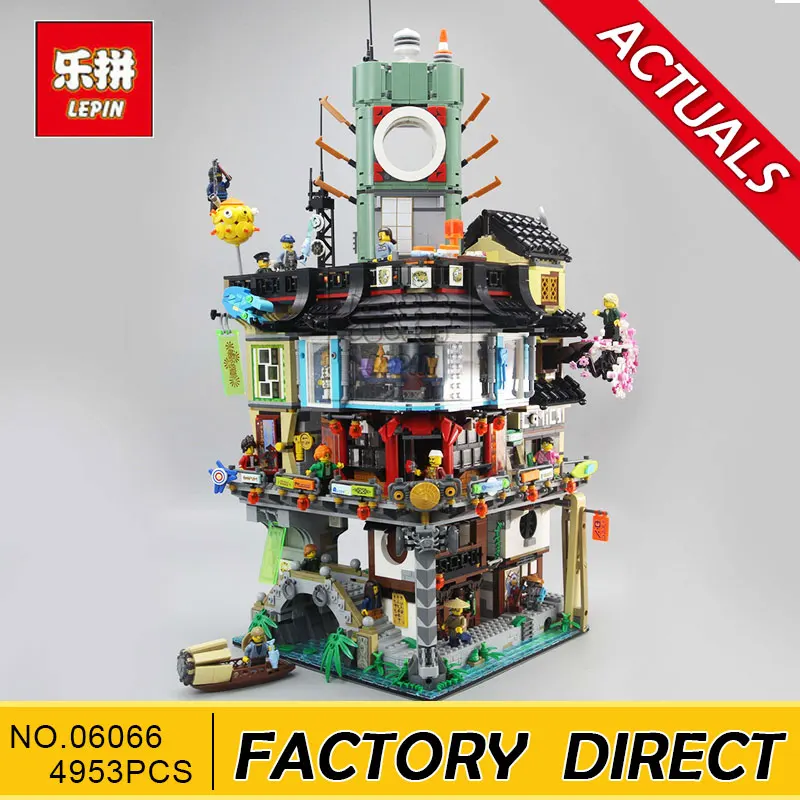 

Lepin 06066 4953pcs Ninja Great Creator City Construction Model Modular Building Blocks Teenagers Toys Bricks Compatible 70620