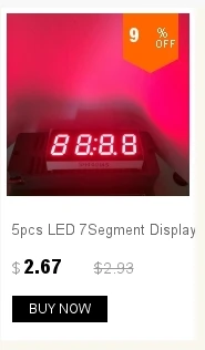 5 шт. светодиодный дисплей 0,56 дюймов 7 сегмент 4 цифровой дисплей номера модуль Segmentos красный светодиодный модуль общий катод или анод