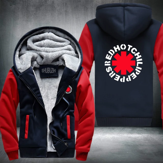 New High Quality Red Hot Chili Peppers Men Hoodies Coats Rock and Roll
