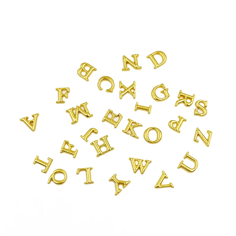 130 шт. Плавающие Подвески из сплава для медальона кулон A-Z алфавит буквы