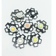10 pçs de alta potência led chip 1 w 3 cob smd led grânulo branco rgb crescer espectro completo 1 3 w watt