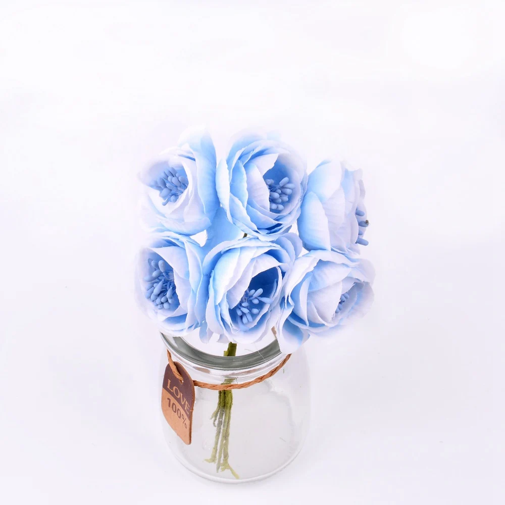 6 шт./лот новые искусственные тычинки для цветов букет из роз для свадьбы украшения для дома на Рождество цветок Скрапбукинг DIY гирлянда подарочная коробка