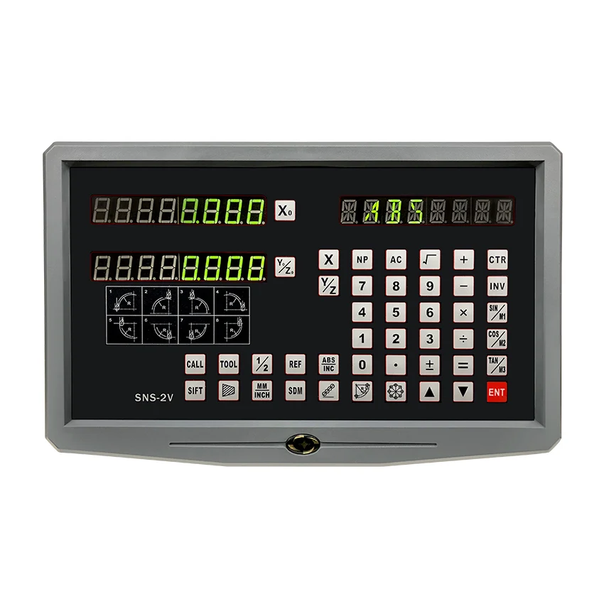 

Dro Set 2 Axis Display and 2 Pcs 5u Linear Encoder for Machines Free Shipping Travel Length 50mm to 1000mm Factory Price
