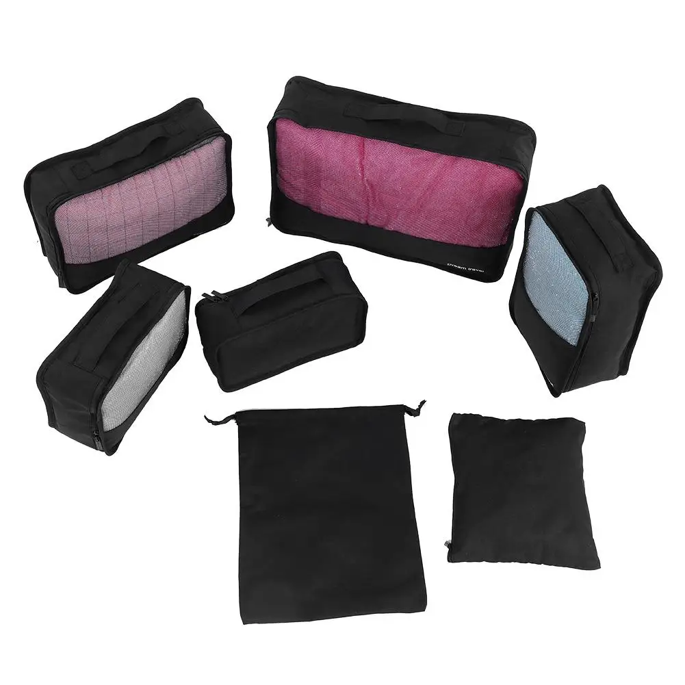 Домашний дорожный 7 шт. дорожные сумки для хранения Кубики набор компрессионный портативный чемодан-органайзер для хранения одежды