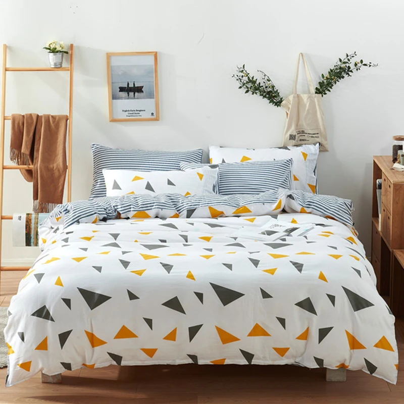 Geometric patterns Bedding Set Bedclothes include Duvet Cover set