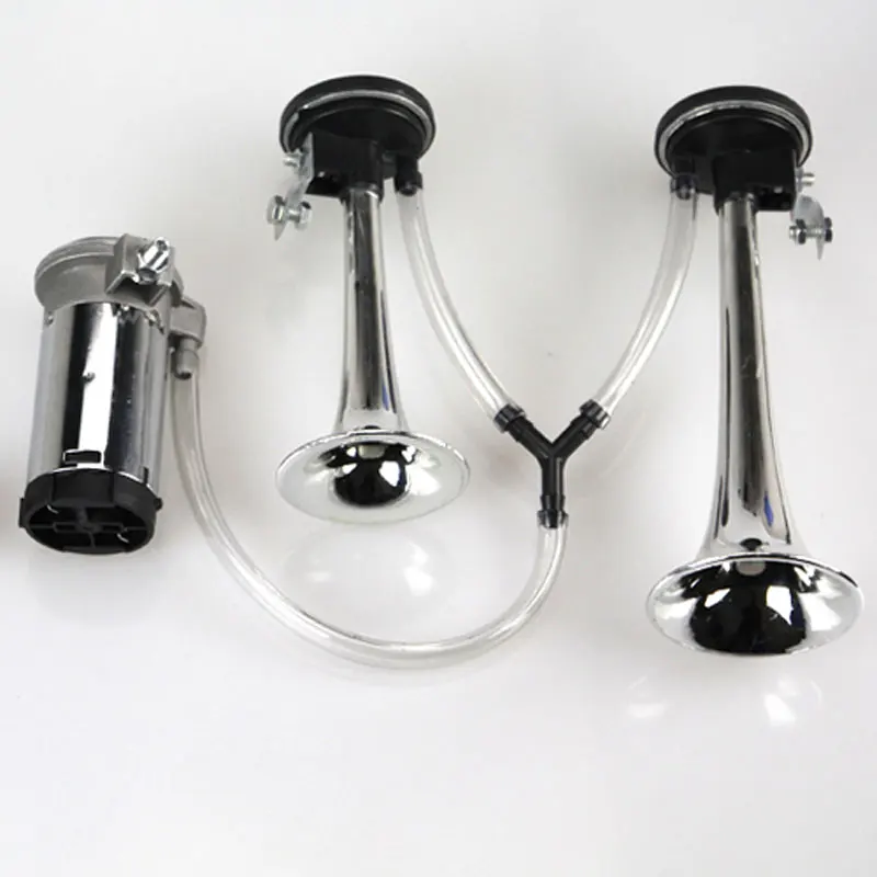 135db 12 V/24 V супер громкий Chrome не ржавеет Twin трубы Air Horn лодка автобус грузовик поезд