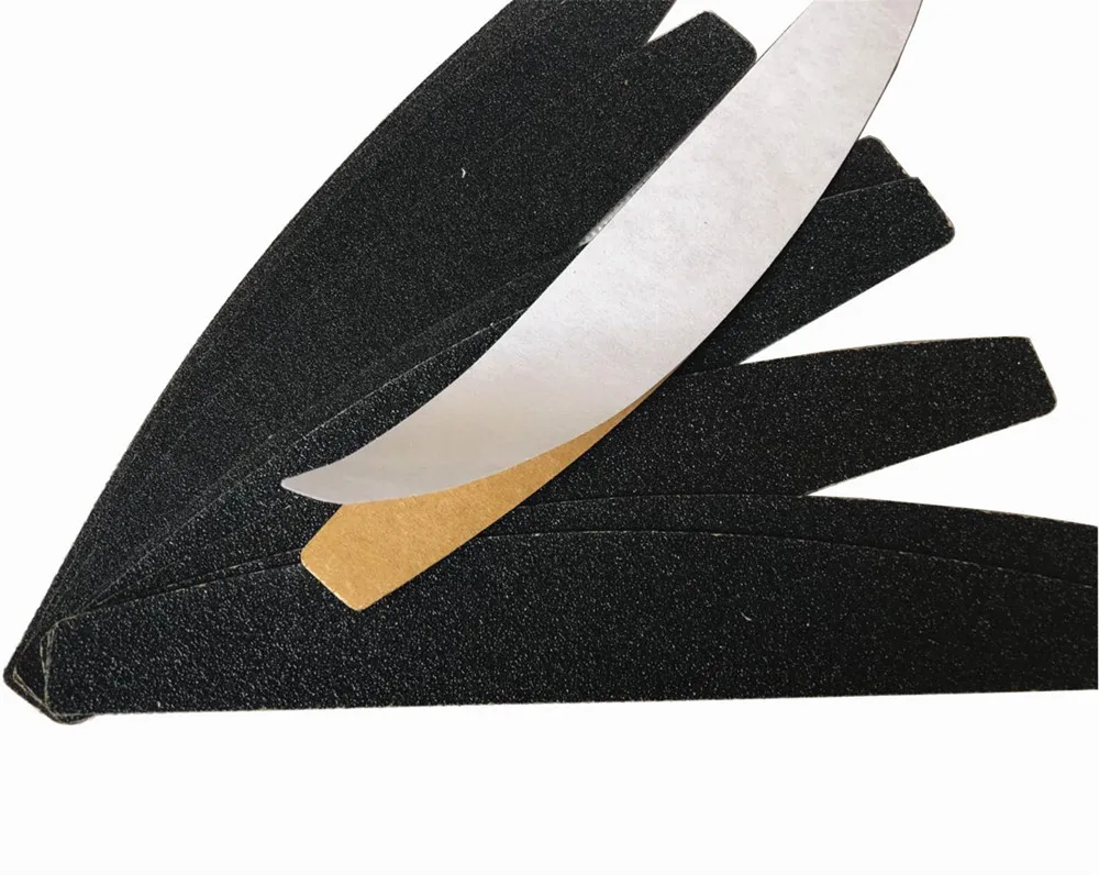 

10 pcs removalble pads durable nail file replacement sandpaper pads halfmoon shape nail file