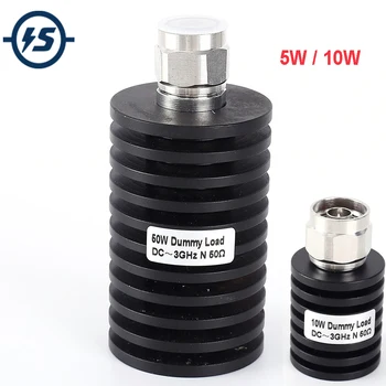 

10W 50W 3GHz Type-N Male Dummy Load 50ohm RF Coaxial Terminal DC-3.0GHz 10Watt 50Watt SWR 1.2 N Fixed Connectors