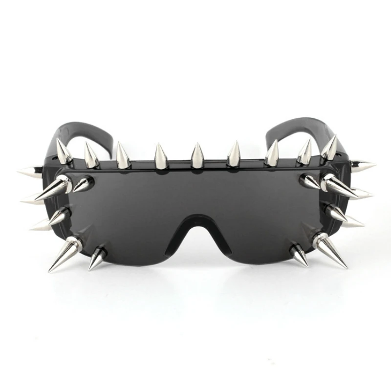 Vazrobe Spiked Goggles Glasses with Spikes Rock Black Women Steampunk Sunglasses Novelty Plastic