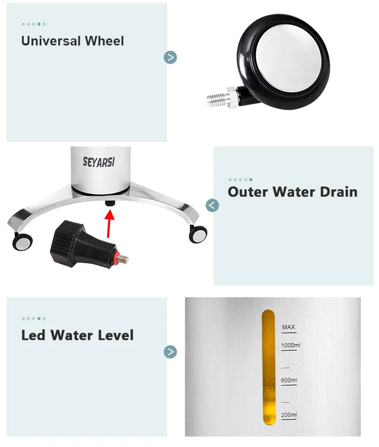 Máquina do Cuidado de Cabelo Regime de Aquecimento a Umidade do Cabelo Umidade da Pele Uso do Salão de Beleza de Cabelo Nano Steamer Máquina Ferramenta S68-ii 24 Cheap nano tool