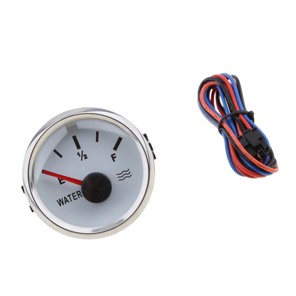 Marine 2' 52mm 100% Waterproof Protection Whit Water Level Gauge for Inflatable Boat White Canoe Kayak Dinghy Accessories