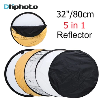 

Ulanzi 32" 80cm 5 in 1 Collapsible Multi-Disc Light Reflector with Cariing Bag,Round Photography/Photo Reflector for Studio