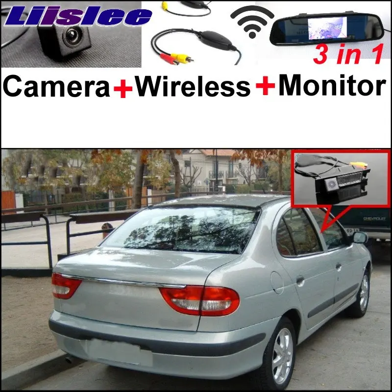Liilsee 3 in1 Special WiFi Rear View Camera + Wireless Receiver + Mirror Monitor Parking System For Renault Megane 1 I 1995~2002