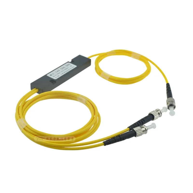 

Free Shipping 1310/1550nm Dual Window 50/50 Ratio ST/UPC ABS Box Type 1x2 FBT Coupler 1*2 FBT FIber Optic Splitter