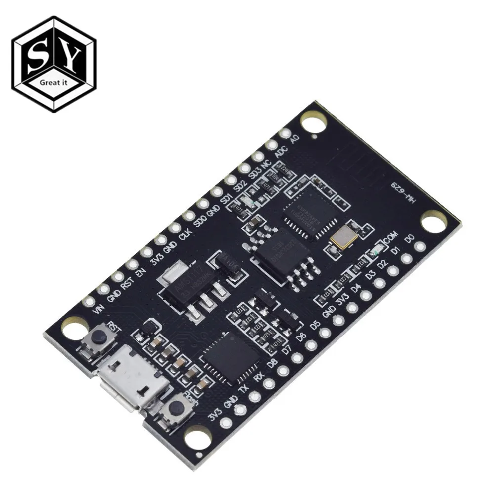 Беспроводной модуль CH340/CP2102 NodeMcu V3 V2 Lua wifi Интернет вещей макетная плата на основе ESP8266 ESP-12F с pcb антенной