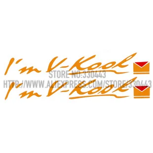 5 Pairs I'm V-cool Sticker on Car window Car decoration sticker reflective sticker Car decal sticker