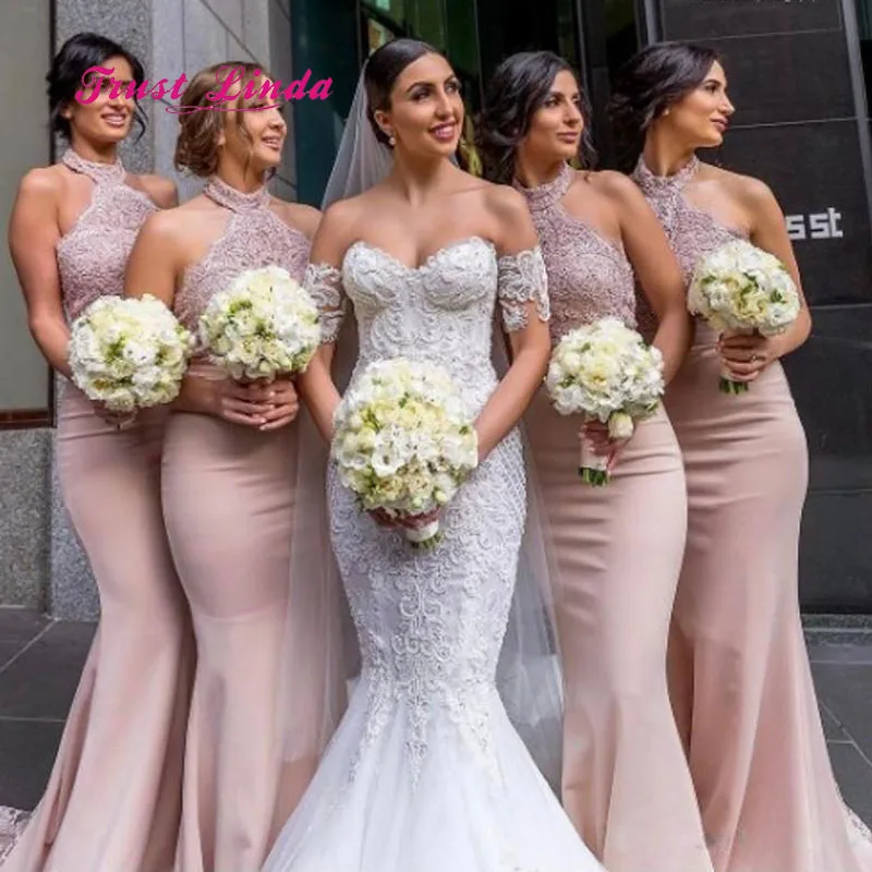 Bridesmaid dresses halter top Clearance