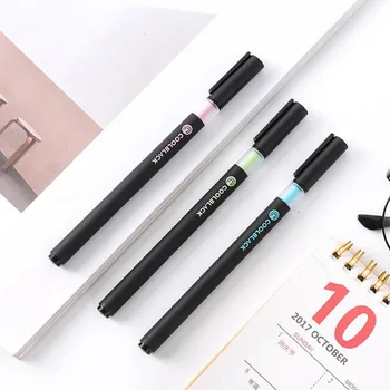 

4 Pcs Novelty Items Cool Black Gel Pen Signature Pen Escolar Papelaria School Office Supply Student Kids Gift