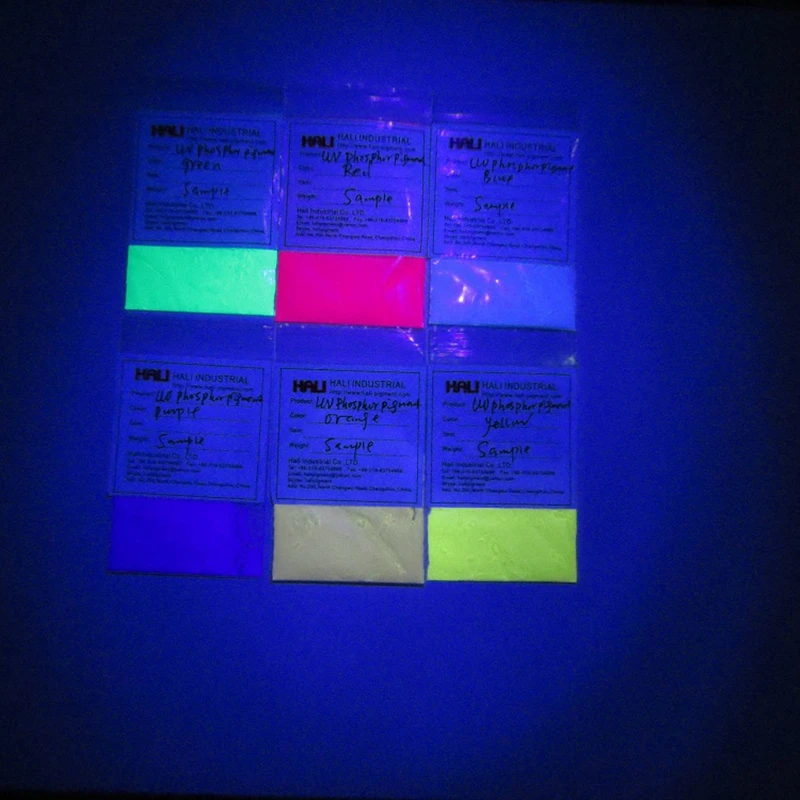 Jaune Ultraviolet UV Brille fluorescent Pigment Poudre Jaune Ultraviolet UV Brille fluorescent Pigment Poudre