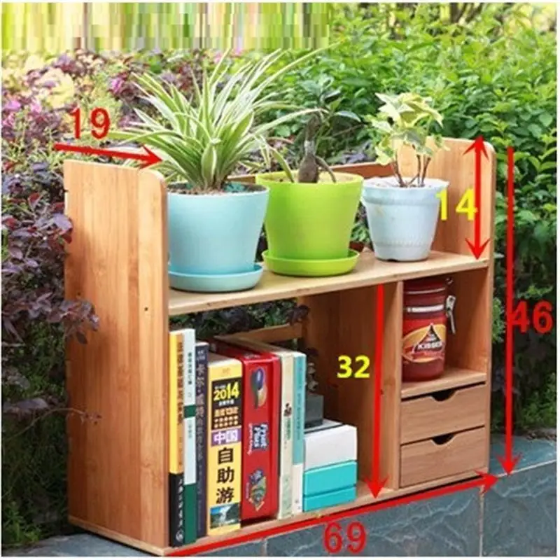 Version B De Cocina Oficina Madera Mobili Per La Каса Mueble Estante Para Livro домашний ретро-мебель Украшение книжный шкаф стойка - Цвет: Version B