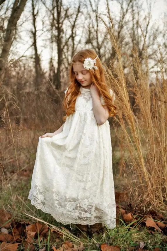 Everweekend-Girls-Lace-Bow-Dress-Cream-Color-Summer-Fly-Sleeve-Princess-Party-Dress-Summer-Western-Holiday (3)