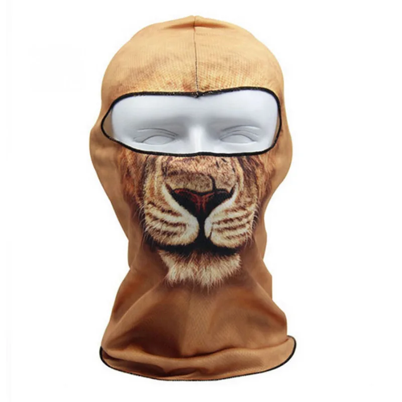 Модные зимние 3D маски для лица в виде животных, модная уличная велосипедная маска, лыжная шапка, зимняя Балаклава, маска, УФ маска, шапка