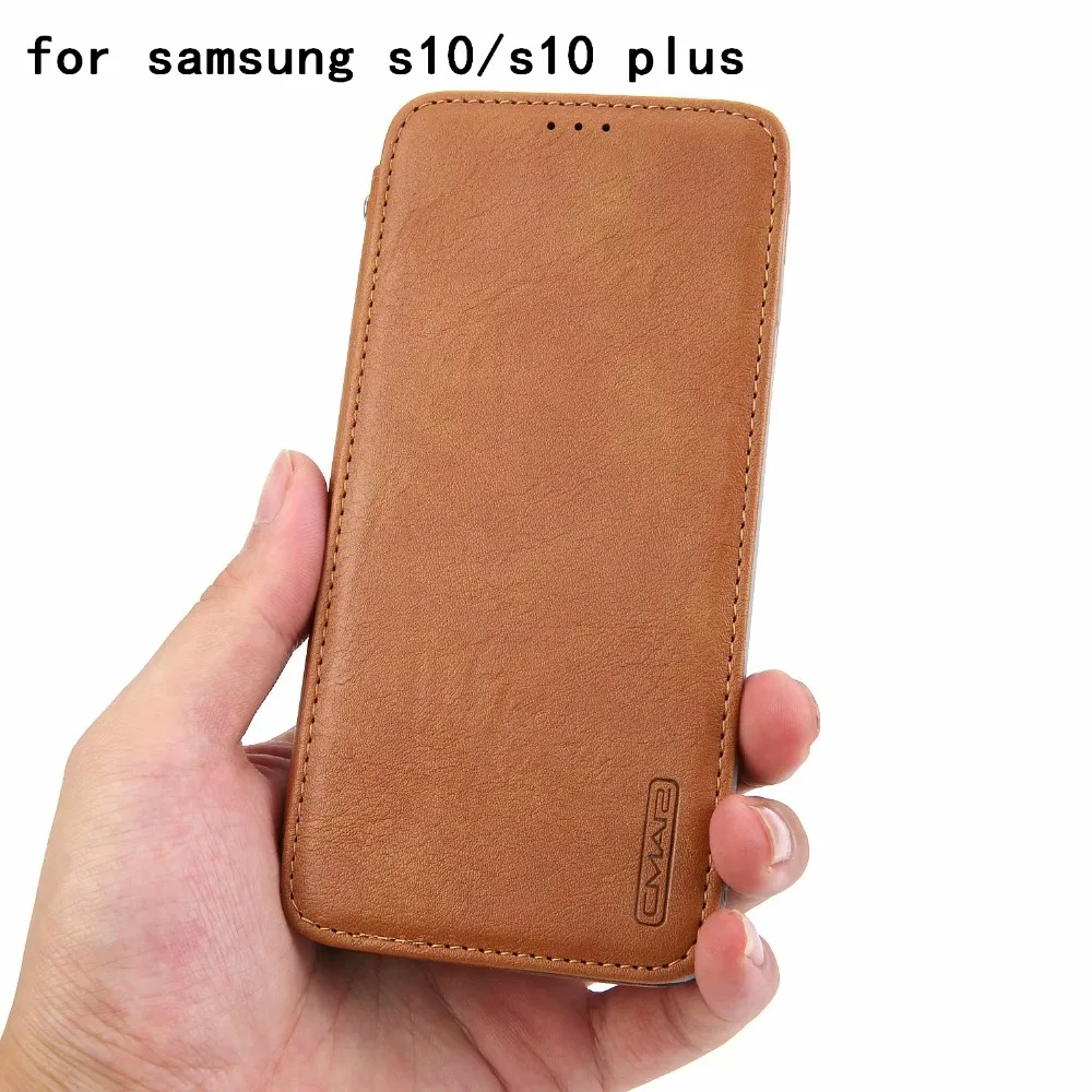 

S10 Plus Leather Case For Samsung Galaxy S10 Magnetic Card Slot Stand Flip Cover For Samsung S10 Plus Luxury Leather Flip Case