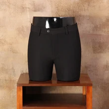 Новинка года, летние модные облегающие мужские повседневные брюки, прямой деловой костюм, обтягивающие брюки, мужской черный костюм, брюки CBKZ022