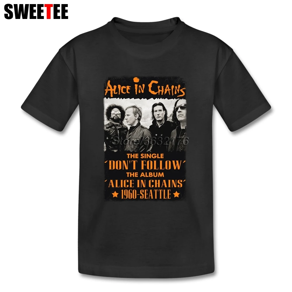 80s Style Vintage Alice In Chains Camisetas Baby 100% Cotton boys girls Short Sleeve T Shirts For Toddler Graphic 4T-8T T-Shirts - intl