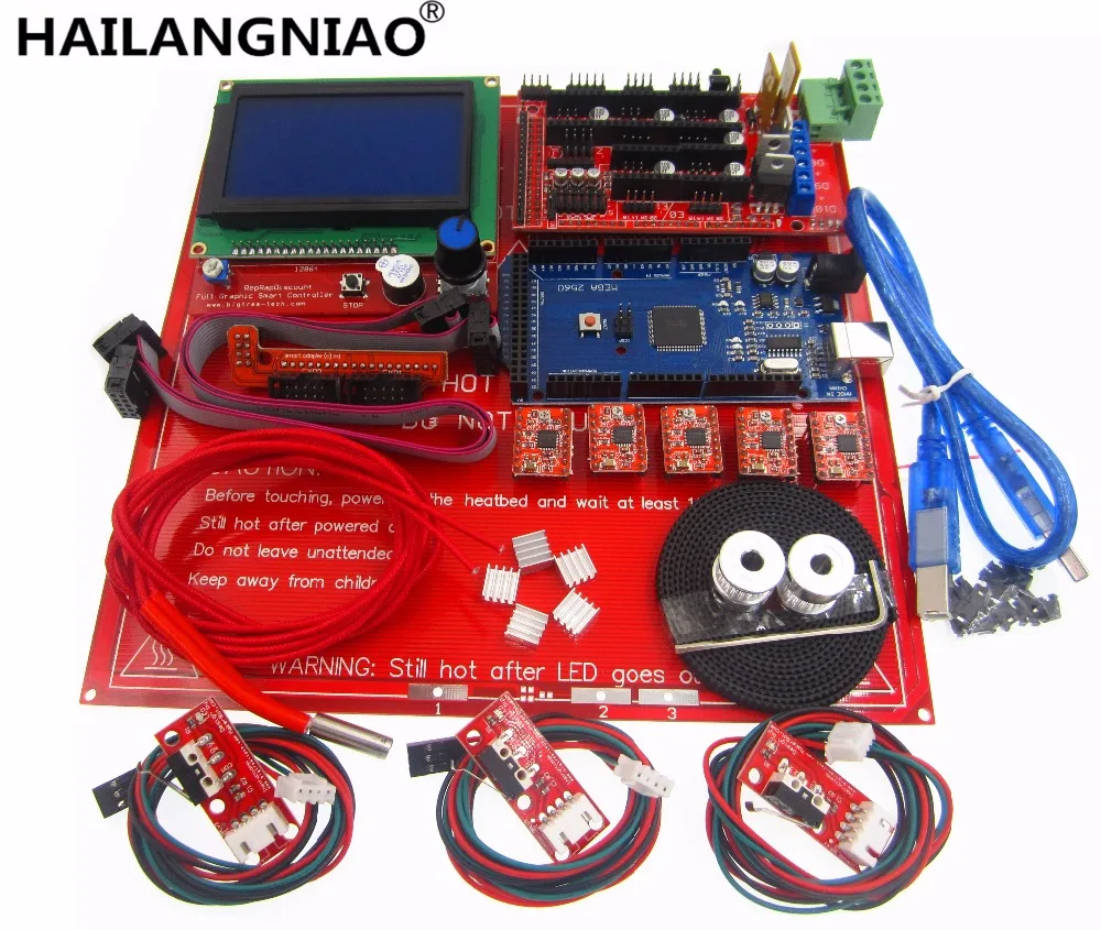 Nowy 1 zestaw/partia 3D zestaw do drukarki zestaw Ramps 1.4 pokładzie