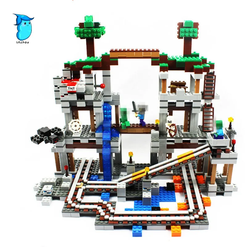 Minecrafted The Mine 922 Pcs Mini Bricks Set Sale My World Building Blocks Assembled Toys For Children Compatible with Legoing Minecrafted The Mine 922 Pcs Mini Bricks Set Sale My World Building Blocks Assembled Toys For Children Compatible with Legoing