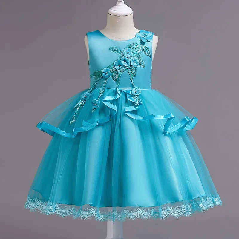 Muium Baby Gril Princess Dress Toddler Baby Kids Girls Flowers Tulle Tutu Dress Sleeveless Princess Dresses Party Dress Clothesfor Bridesmaid Ballroom Gift