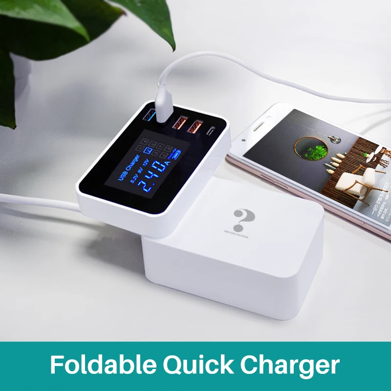 

Charger quick charge 3.0 for iphone x 7 Xiaomi Samsung s10 9 Wall Adapter Fast Charging Multi Port USB Charger Hub Power Socket
