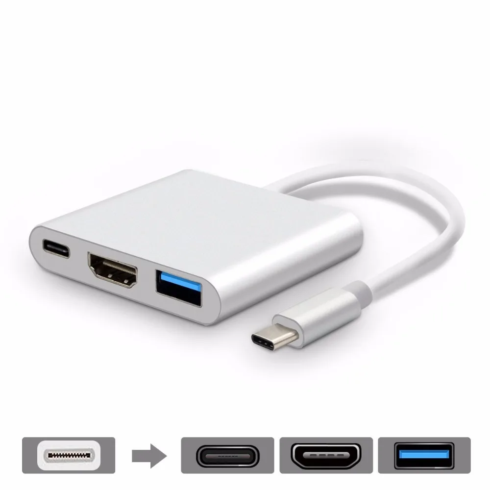 ประเภทCถึงHDMIอะแดปเตอร์, USB CถึงVGA HD TV C Onverterสำหรับแอปเปิ้ลMacbook S8 S7หมาย
