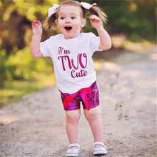 Детская одежда для малышей Дети девушка лук Вечерние шорты с пайетками милые шорты для маленьких Летняя Одежда для девочек