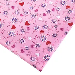 47460 50*147 см цветок 100% полиэстер ткань для ткани дети ткань для постельного белья для Пошив кукол-Тильд, материалы для ручных поделок